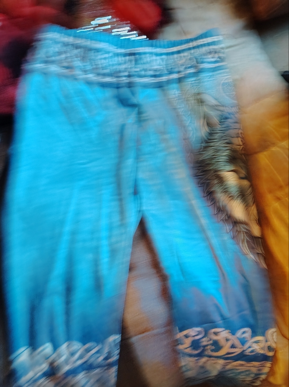 Bright Turquoise Blue Pants